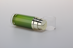 40ml 80ml 120ml Pink Plastic Acrylic Luxury Cosmetic Packaging Airless Dual Chamber Bottle