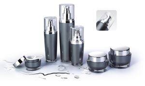 Cone Acrylic Cosmetic Jars and Bottles