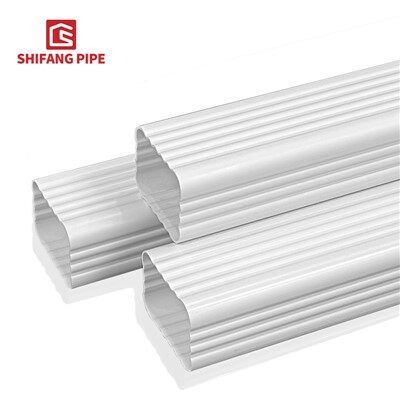 Tubo de descarga quadrado de água pluvial em PVC