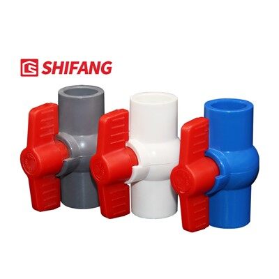 Válvulas de esfera com rosca de soquete de PVC