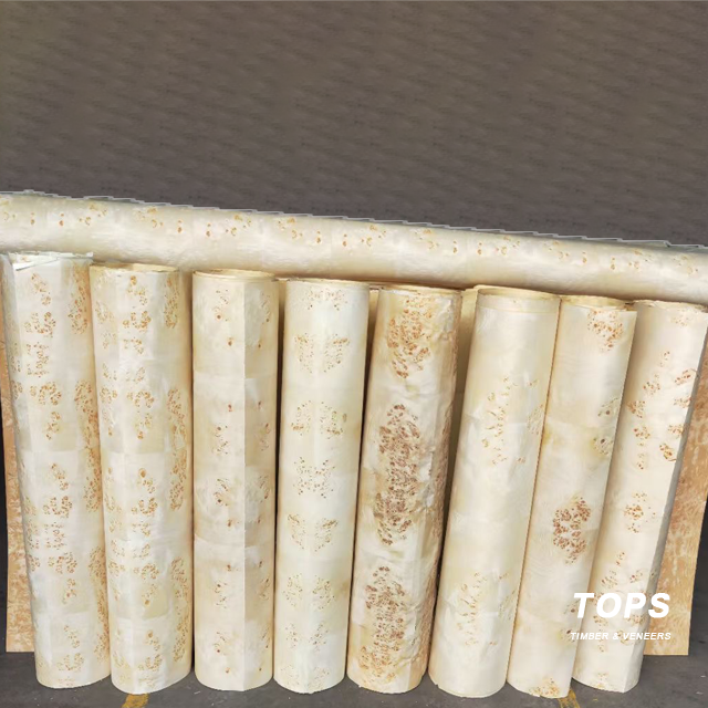 Natural Wood Veneer Burl Veneer factory