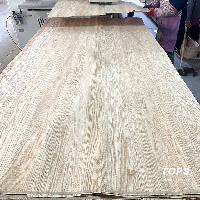 Placage de feuille de bois de chêne rouge 4x8