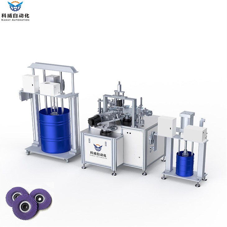 Semi-Automatic Korean Style Flexible Flap Disc Machine supplier