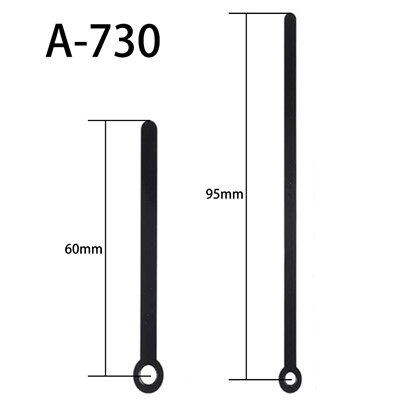 시계 바늘 A-730 검은색 시와 분