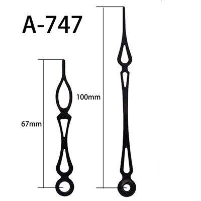 Id-Dija tal-Arloġġ A-747 Siegħa U Minuta Iswed