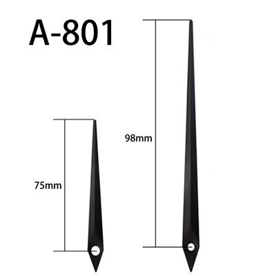 Ponteiro do relógio A-801 Hora e minuto pretos