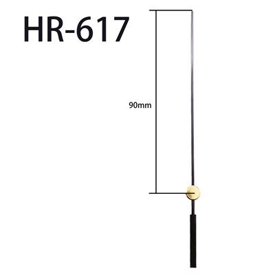 Ρολόι HR-617 Μαύρα δευτερόλεπτα με χρυσό κεφάλι