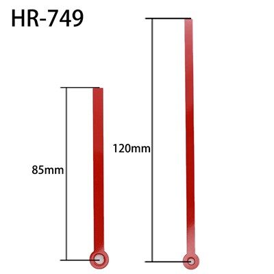 Aiguille d'horloge HR-749 Heure et minute rouges