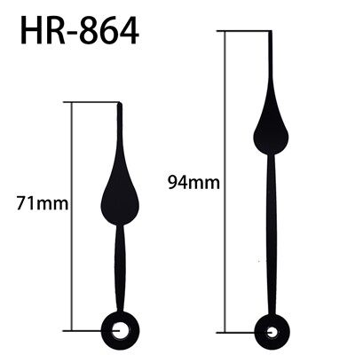 Ceasul HR-864 Ora și Minutul Negru