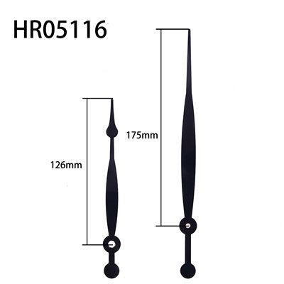 Clock Hand HR05116 Black Hour And Minute With Copper Sleeve