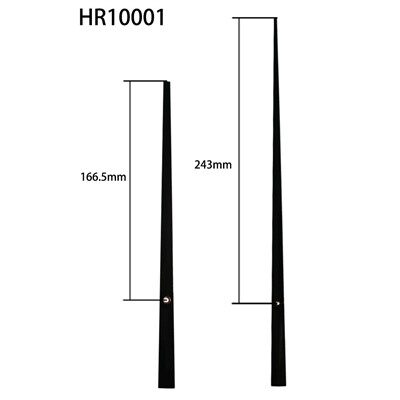 घड़ी की सुई HR10001 काले घंटे और मिनट तांबे की आस्तीन के साथ