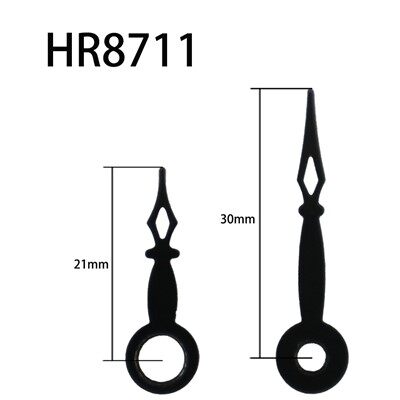 Hodinová ručička HR8711 Čierna hodina a minúta