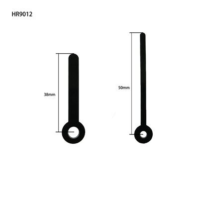 Ponteiro de relógio HR9012 preto hora e minuto