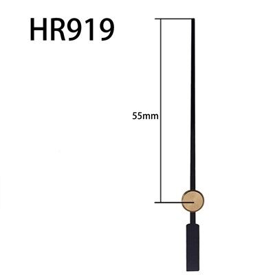 Klockvisare HR919 Guldhuvud svart sekunder
