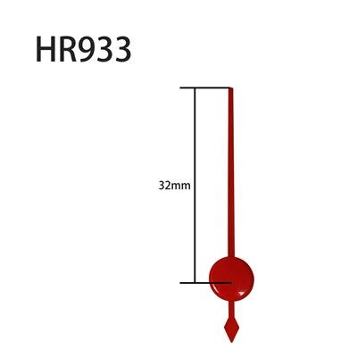 Uhrzeiger HR933 Rote Sekunden