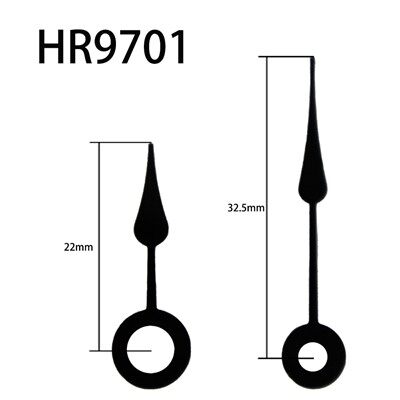 Jarum Jam HR9701 Hitam Jam Dan Menit