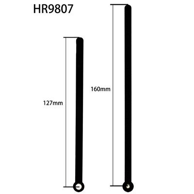 घड़ी की सुई HR9807 काला घंटा और मिनट