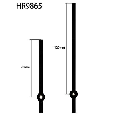 Kazaljka sata HR9865 crna sat i minuta s bakrenim rukavom
