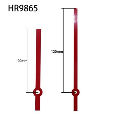 시계 바늘 HR9865 구리 슬리브가 있는 빨간색 시침과 분침