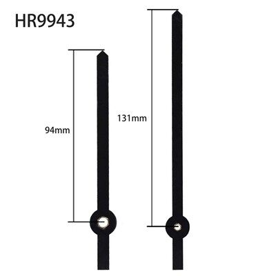 Ponteiro de relógio HR9943 Hora e minuto preto com manga de cobre