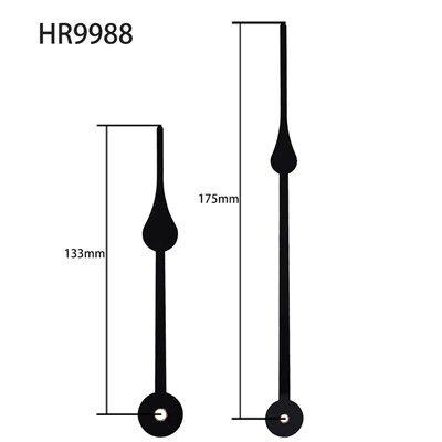 کلاک ہینڈ HR9988 کاپر آستین کے ساتھ بلیک آور اینڈ منٹ