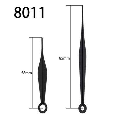 מחוג שעון מס' 8011 שחור שעה ודקה