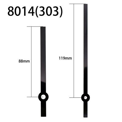 מחוג שעון מס' 8014 שחור שעה ודקה