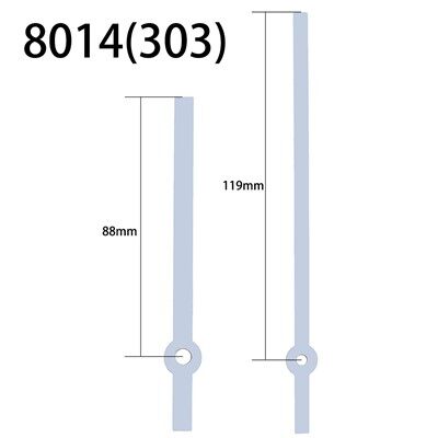 時計針 No.8014 ホワイト 時間と分