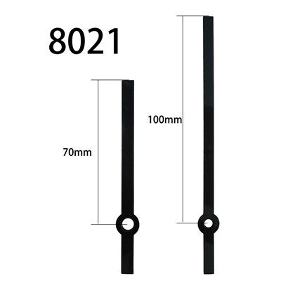 عقرب الساعة رقم 8021 باللون الأسود للساعات والدقائق