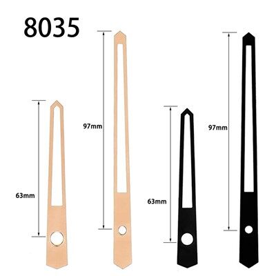 Lámh Clog Uimh.8035 Órga Agus Dubh Uair Agus Nóiméad