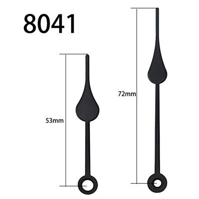 מחוג שעון מס' 8041 שחור שעה ודקה