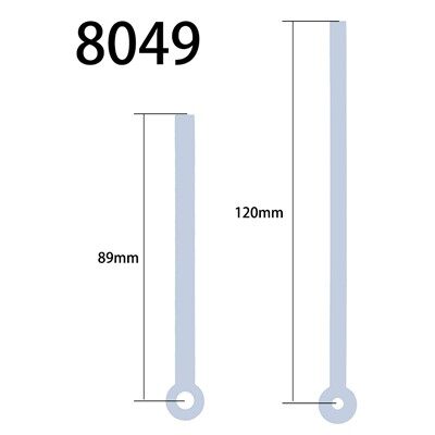 عقربه ساعت شماره 8049 ساعت و دقیقه سفید
