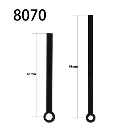 Clock Hand No.8070 Black Hour And Minute