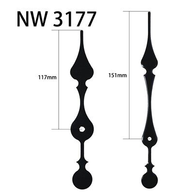 Revèy Men NW3177 Nwa Lè ak Minit