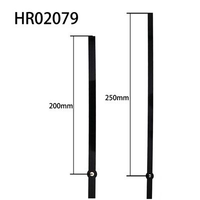 Acete Ceas HR02079 Negru Oră și Minute, Orificiu Pătrat Cu Manșon de Cupru