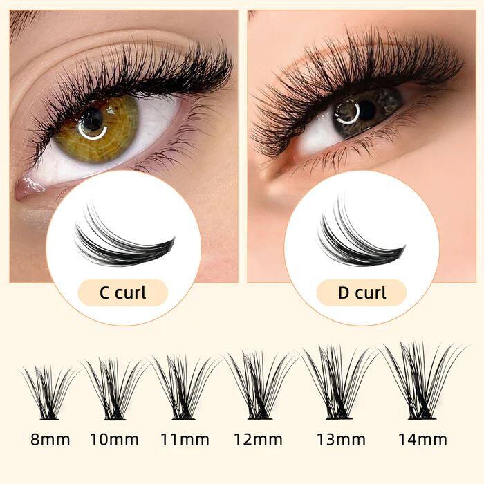 C D cluster lashes