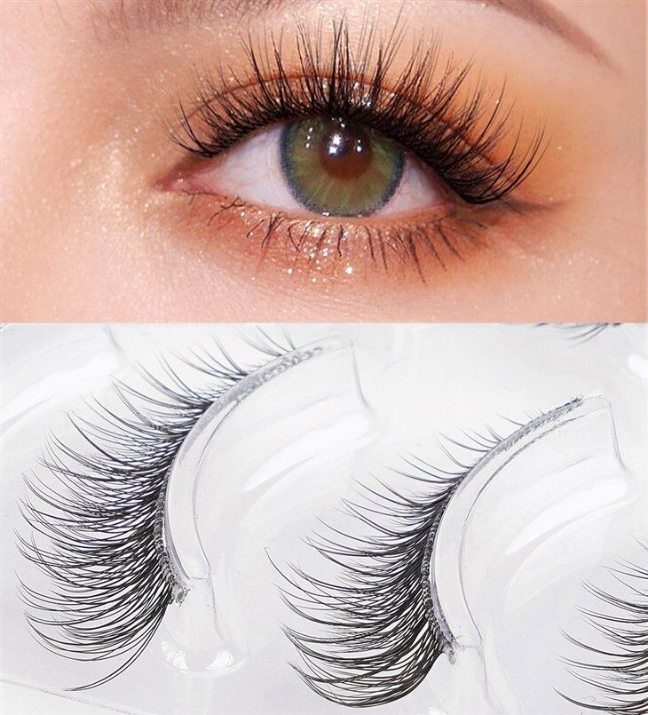 clear band lashes beauty