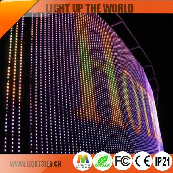 P25 Biggest LED Star Curtain Wall Display Screen or Panel