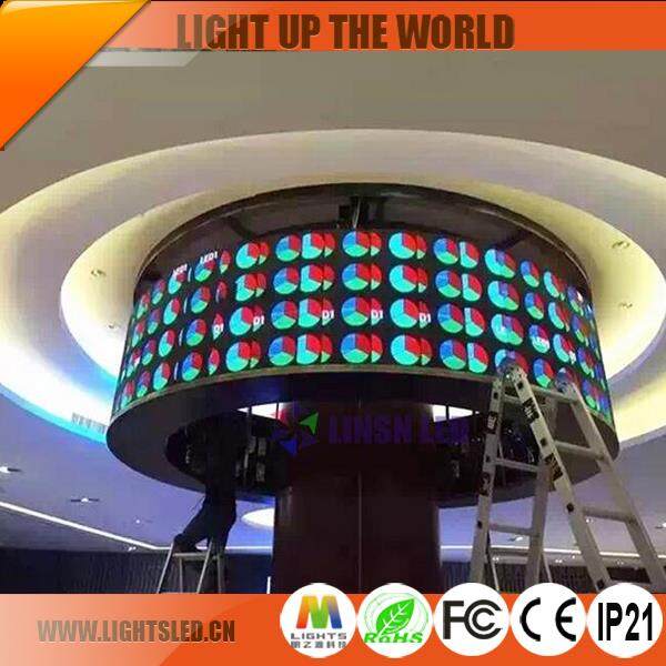 P4 Indoor Flexible LED Display Video Panels Screen for Sale