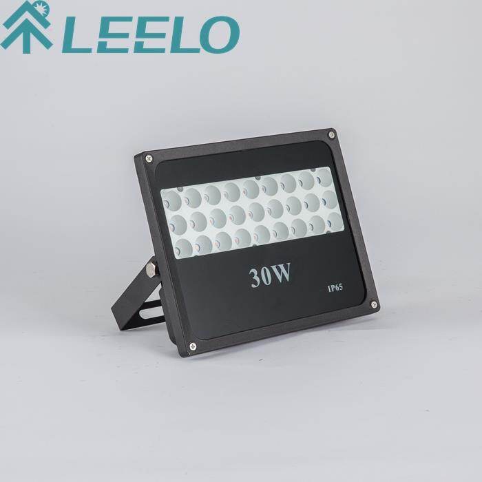 Augstu efektivitāti alumīnija Ultra Slim 30w Nano āra LED plūdu gaismas mājokļu