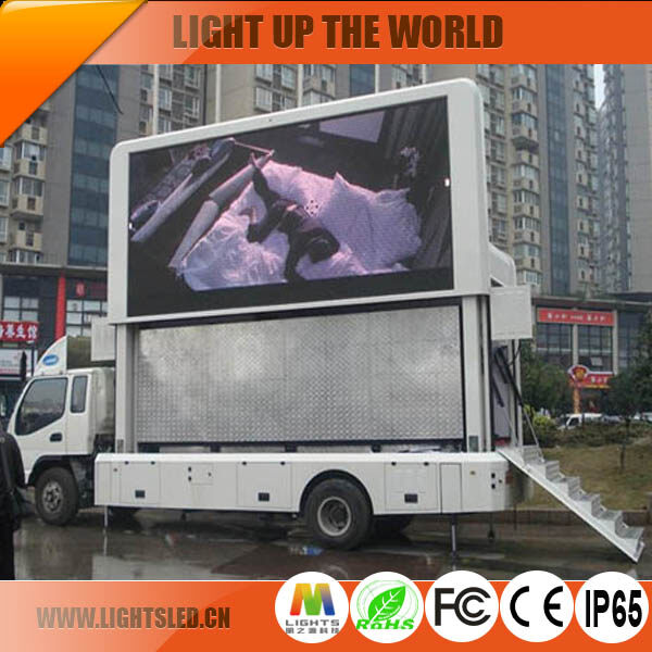 P5 Mobile Video LED Display Screen Trailer for Advertising