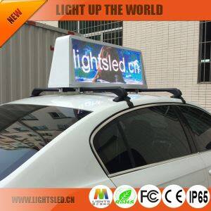 P5 Video Display Function And Outdoor Usage Taxi Top Led Display