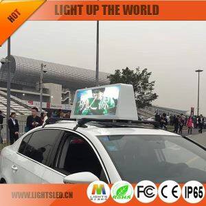 P5 Outdoor Taxi Top LED Display Moving LED Display High Defiition Double Side Taxi LED Display