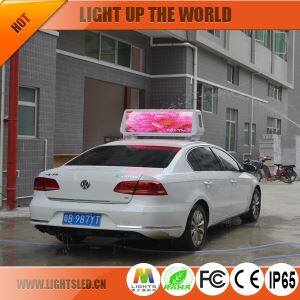 P4 Led Light Display Taxi Top Advertising Signs