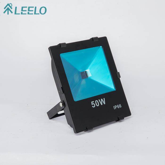 Energibesparende 50w COB Led udendørs oversvømmelse lys aluminiumslegering lampe sort Shell