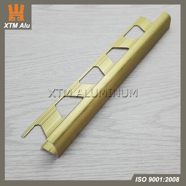 Alumiiniumist ekstrusioonipõrandad Quadrant Tile Edge Trim Profiil Vooru seeria Brushed plaatide kaunistamiseks