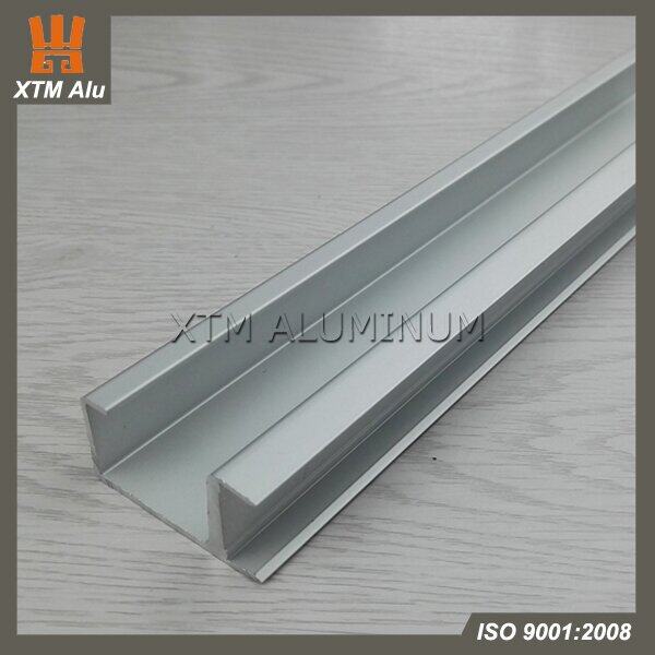 Profil d'armoires de cuisine en extrusion en aluminium Matt Silver pour cuisine