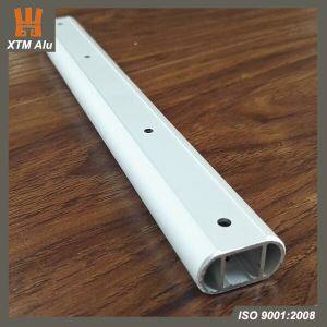 Aluminum Extrusion Office Furniture Profile Matt Silver with Punching Holes