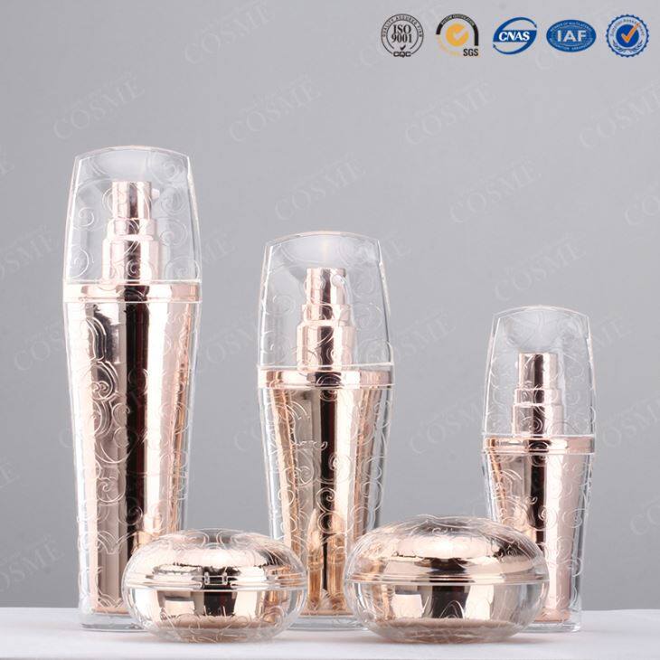 acrylic jar and bottle