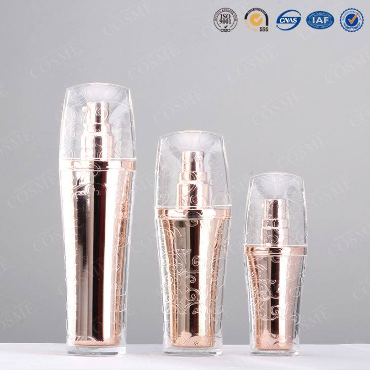 Moda nuovo lusso acrilico plastica cosmetici crema lozione pompa bottiglia